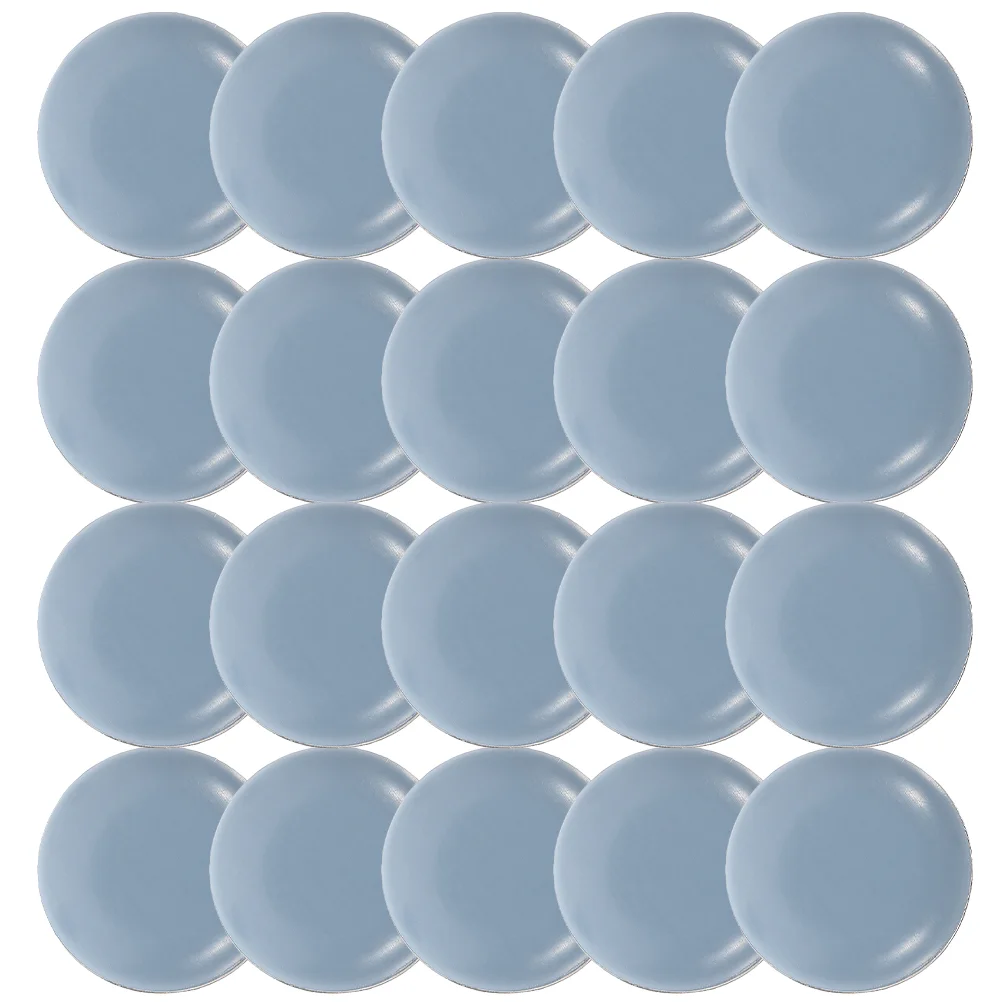 20 Pcs Glide Pad Round Self-adhesive Silent Table and Chair Foot Pads to Assist Sliding Mats Furniture Moving