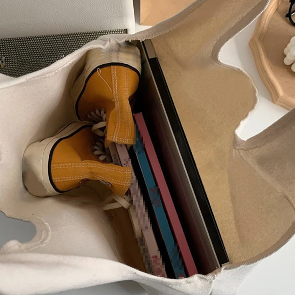 حقيبة تسوق قابلة للطي متعددة الوظائف حقيبة يد قماش ذات سعة كبيرة #3