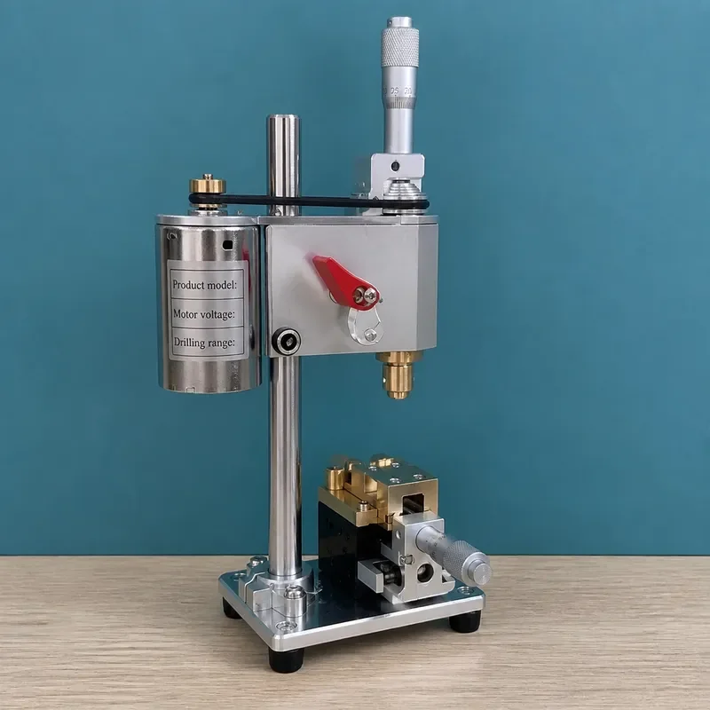 Miniature Bench Drill 100-240V Speed Adjustable Watch Repair Tool Mini Drill Thousand Minute Positioning Punch for Watchmaker