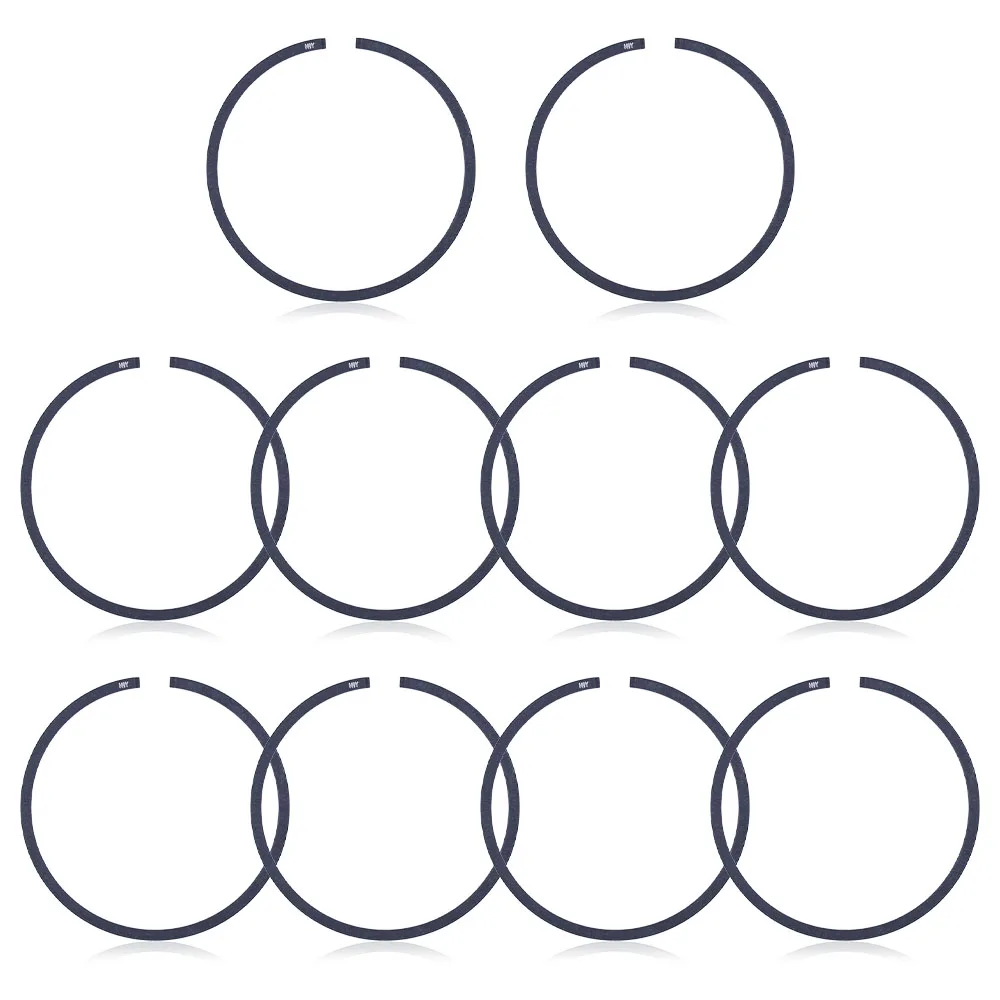 Anillos de pistón para motosierra Husqvarna, pieza de repuesto de 45mm x 1,2mm para 345, 346XP, 353, 350, 351, 537253002, lote de 10 unidades