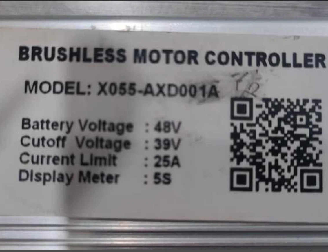 ENGWE-controlador de MOTOR sin escobillas, X055-AXD001A, 48V, 25A, piezas actualizadas, accesorios para bicicleta eléctrica