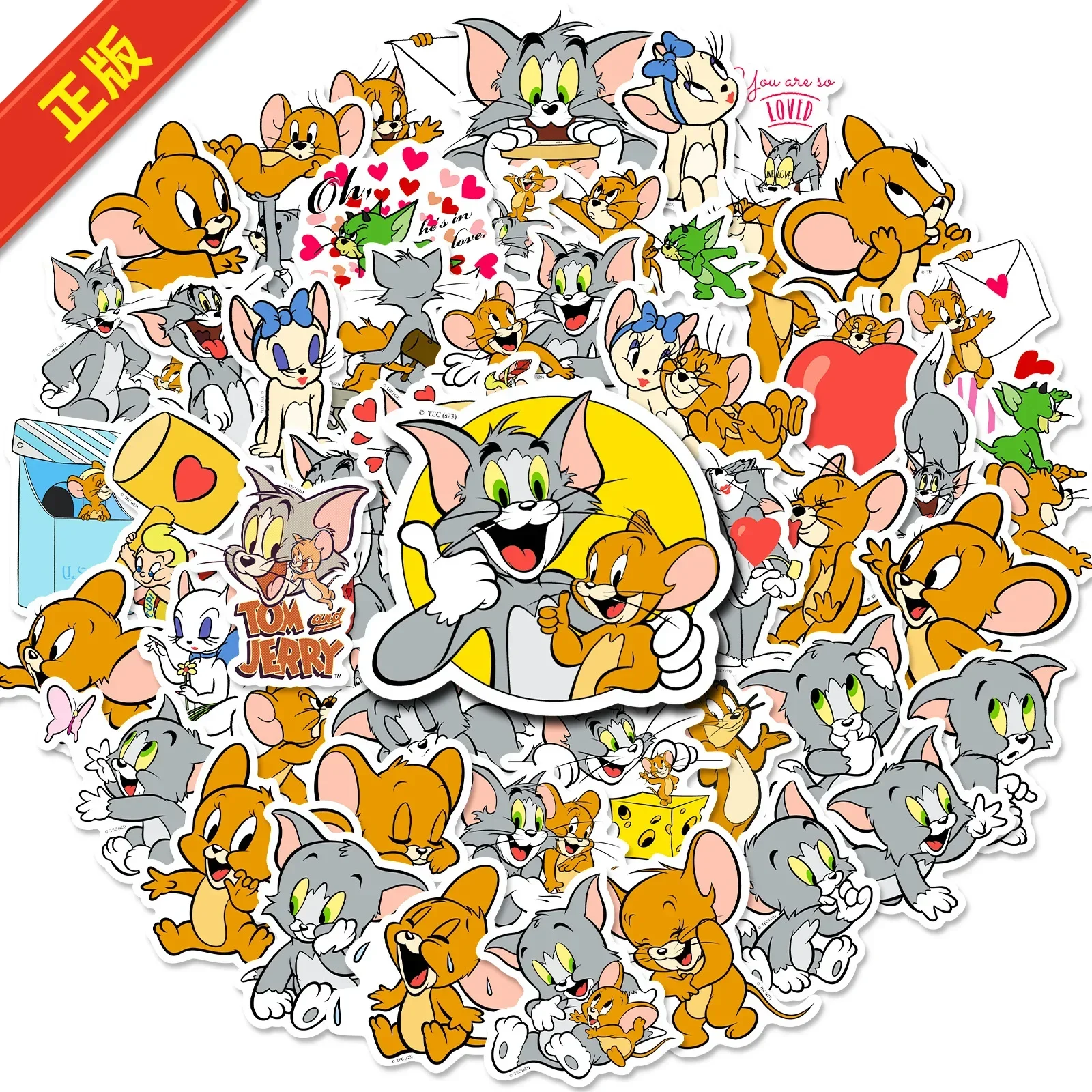 50pcs Genuine Cartoon Anime Cute Waterproof Kids Waterproof Sticker