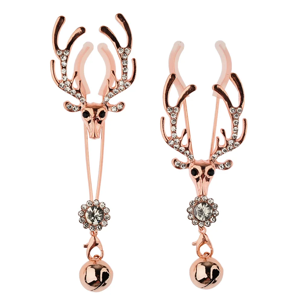 New pearl chain nipple clip. Orgasm vagina clip heart chain breast clip alternative sex toy factory straight hair