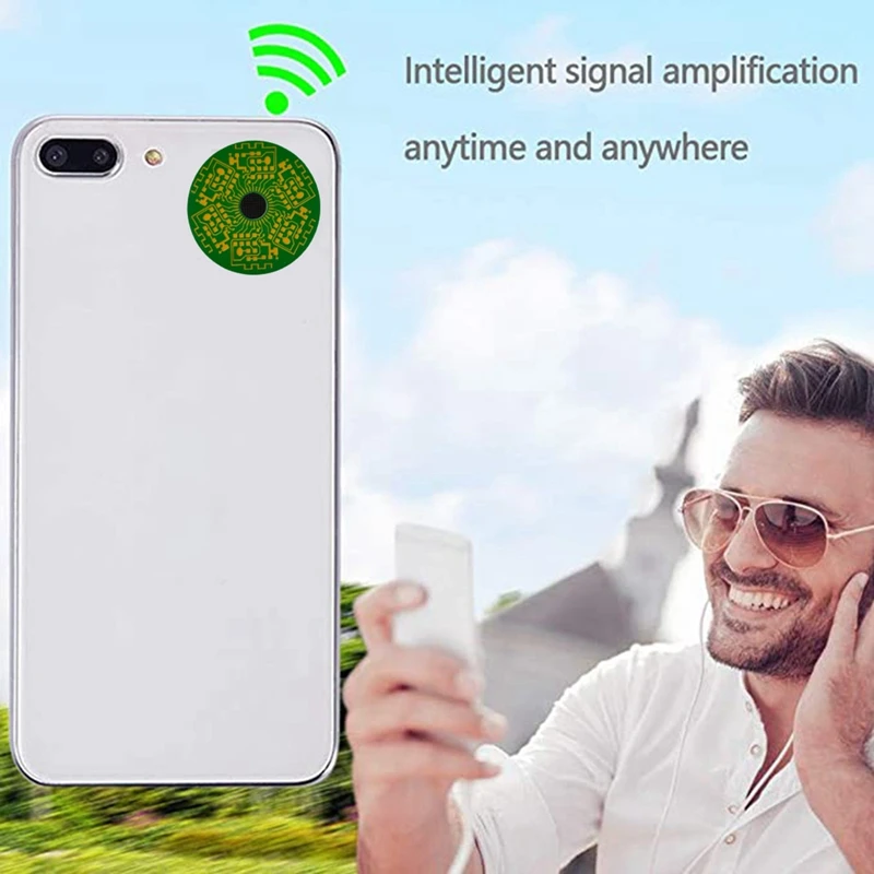 1PCS Signal Enhancement Stickers Network Signal Booster Cell Phone Signal Booster Portable Camping Tools