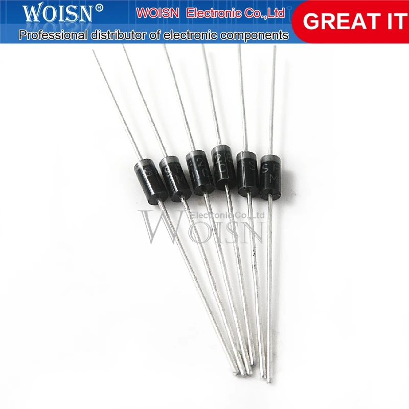 100pcs/lot SF28 DO-41 In-Line Ultra-Fast Recovery Rectifier Diode