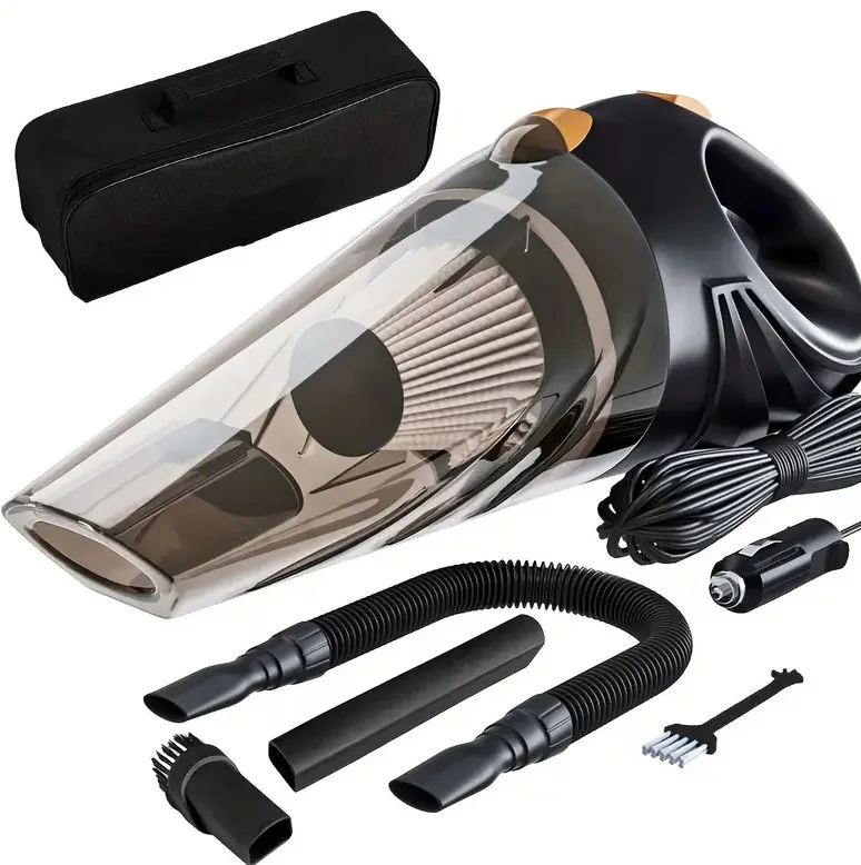 รถติดตั้งแบบมีสายชาร์จมือถือ High-power Super ดูดเครื่องดูดฝุ่นสําหรับทั้งแห้งและเปียกในรถยนต์และบ้าน