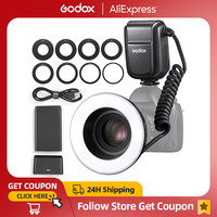 Godox MF-R76 RING76 5000K Macro LED Ring Light Speedlite Flash Light for Sony Canon Nikon Camera 5D 6D 7D 60D 70D 80D D850 A7MIV
