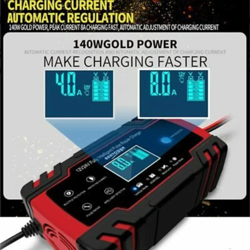 Accessories Car Charger Car Parts 24V 50-60Hz Automatic Battery Charger With 3 Charge Stages Charger Equippments