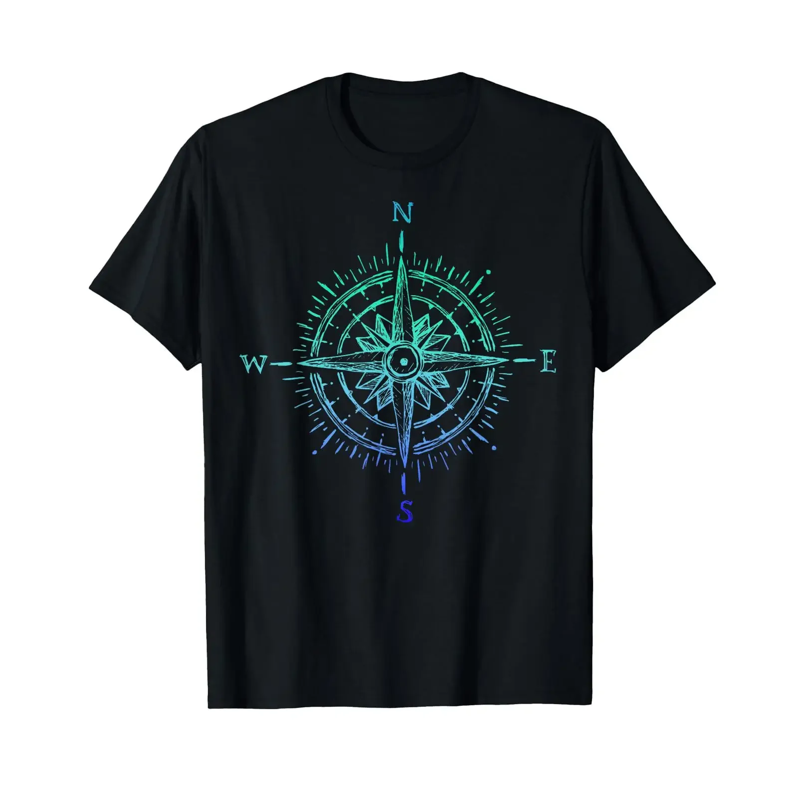 Vintage Compass T Shirt Boat Captain Boater Boating Pontoon vintage Washed Stylish designer clothes streetwear Breathable