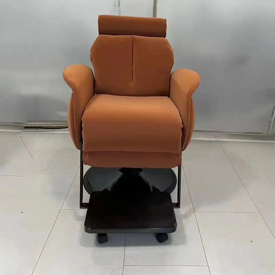 Luxury Synthetic Leather Barber Chair the Color Can Be Customized Sofa Barber Chair Hot Sale in Beauty Shop