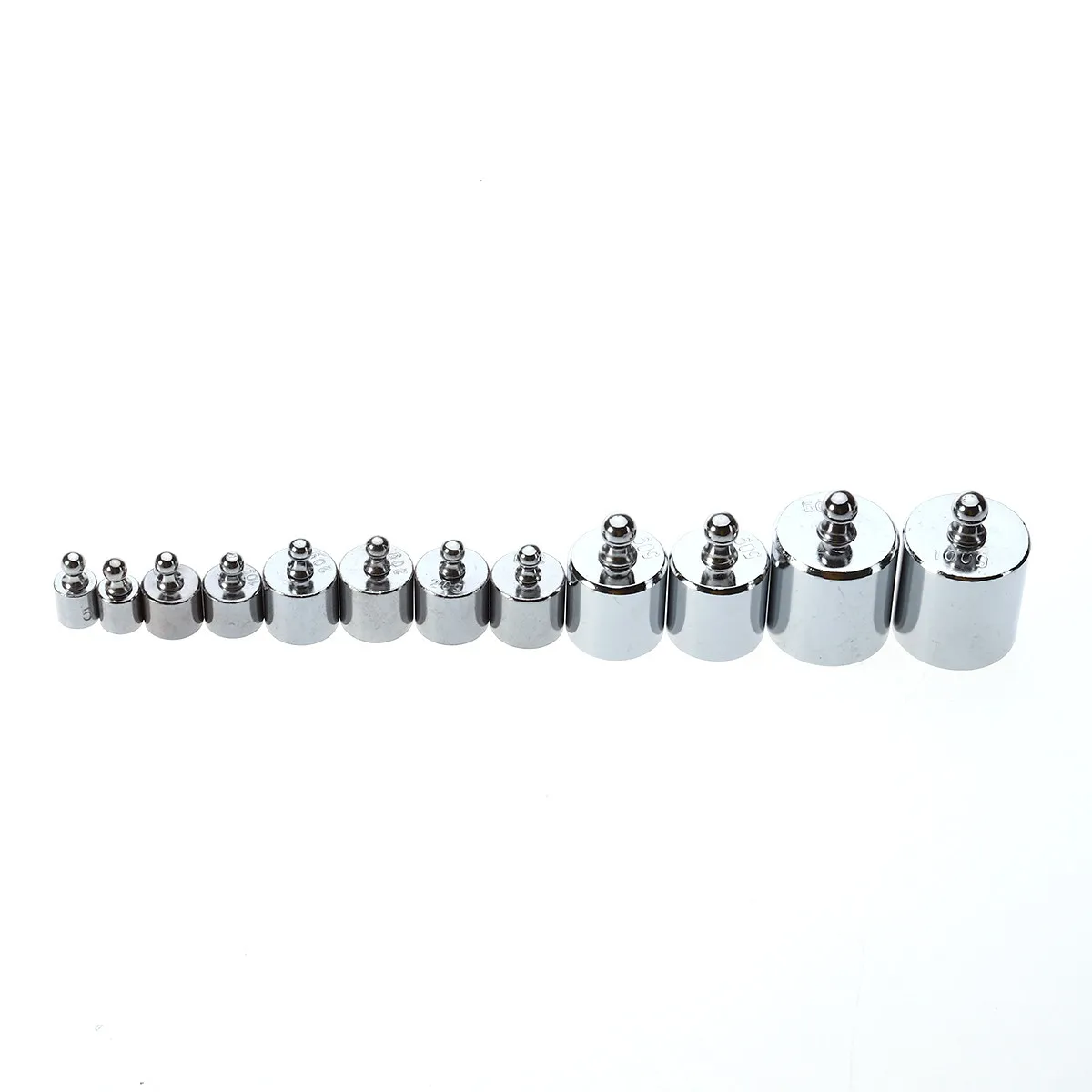 

Precision Steel Scale Weights Kit 12 Pieces Class Calibration Weights for Laboratory Commercial Educational Balance Calibration