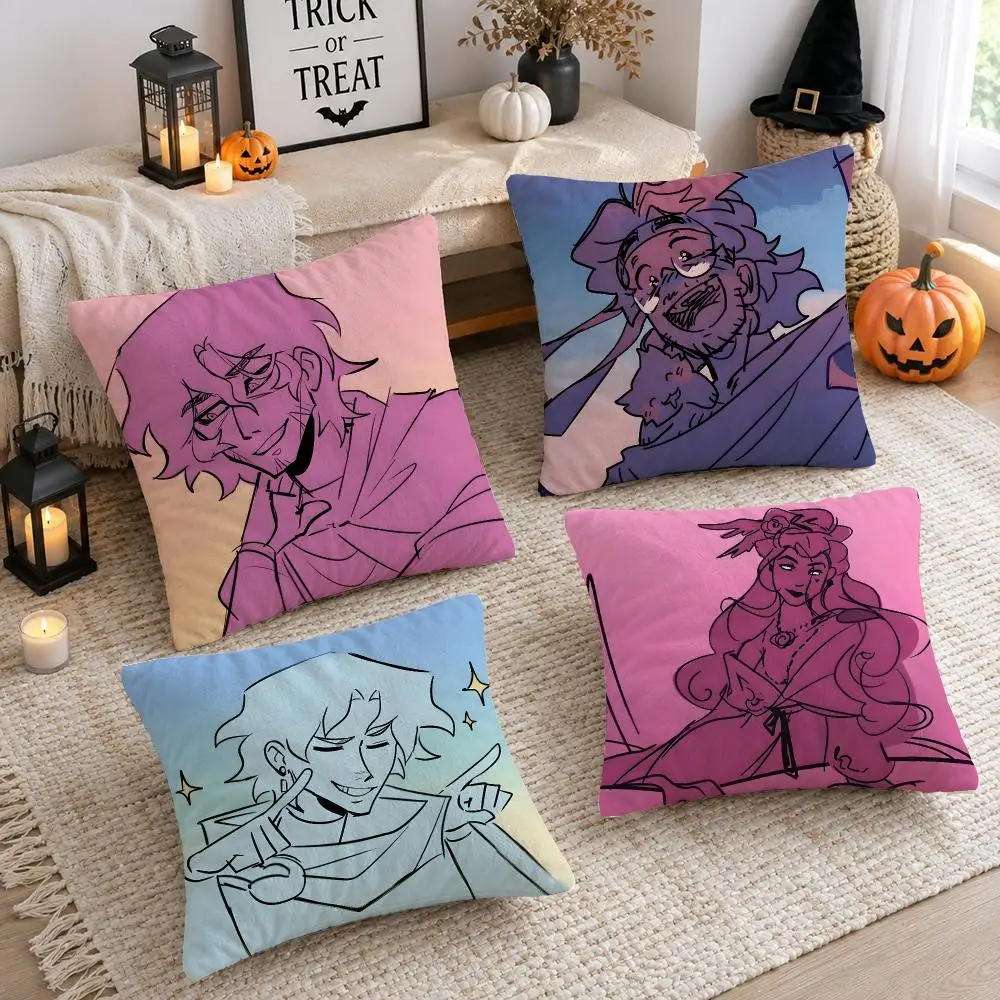 Music E-epic The Musical Cushion Cover Plush Decorative Pillow Case With Hidden Zipper Cutecore Room Decor For Home