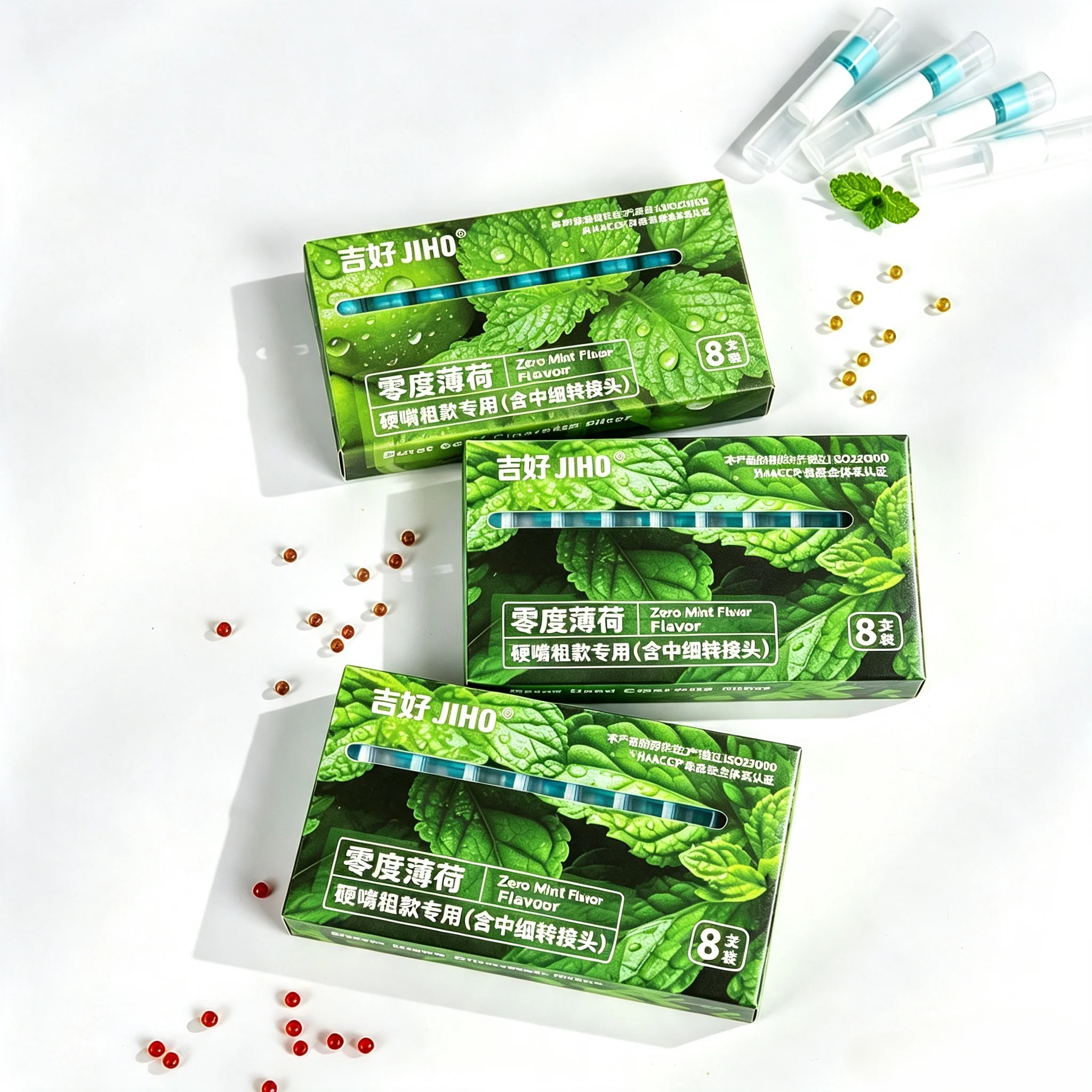 For Thick Thin Portable Tobacco Filter Mint Flavor Healthy Crush Ball Disposable Reduce Tar Smoke Filter Fruit Smoking Accessory