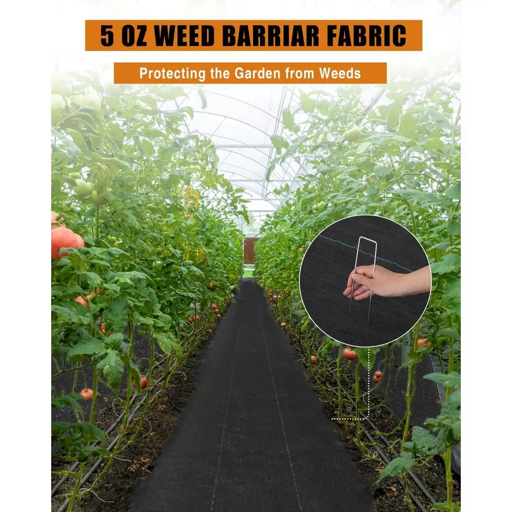 สวนวัชพืชBarrierผ้า 6ftx300ft 3Oz Geotextileผ้าควบคุมGround Coverพรีเมี่ยมความแข็งแรงสูงวัสดุPPน้ําAir