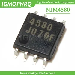 50PCS NJM4580M NJM4580 4580 SOP-8 IC dual op amp noiseless audio amplifier IC chip New Original