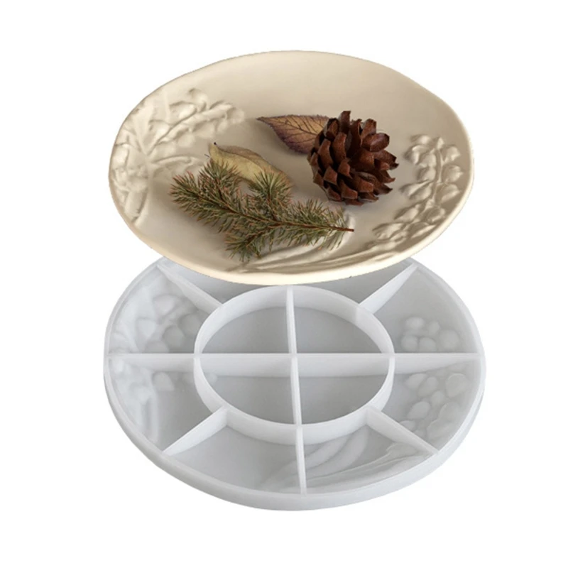 

Silicone Oval/Round/Square Mold Retro Embossed Pattern Jewelry Dish Craft Tool