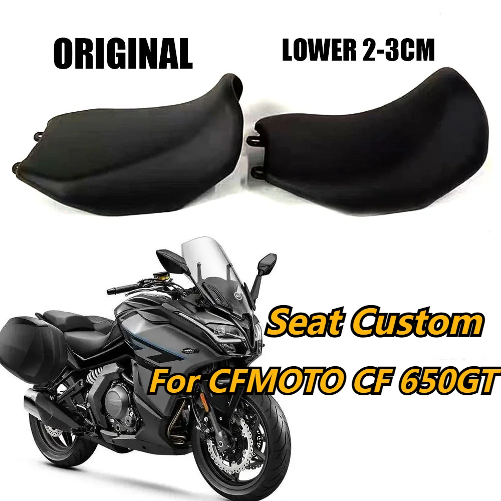 

Motorcycle Modified Higher or Lower 30mm Seat Custom Vintage Hump Saddle Retro Seat Cushion For CFMOTO CF 650GT 650 GT