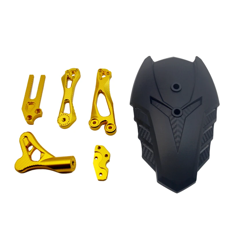 Motorcycle Rear Mudguard Universal Adjustable Premium Carbon Fiber Pattern for E-Bike NIU Yamaha Mt Honda Msx Mud Guard Mudguard