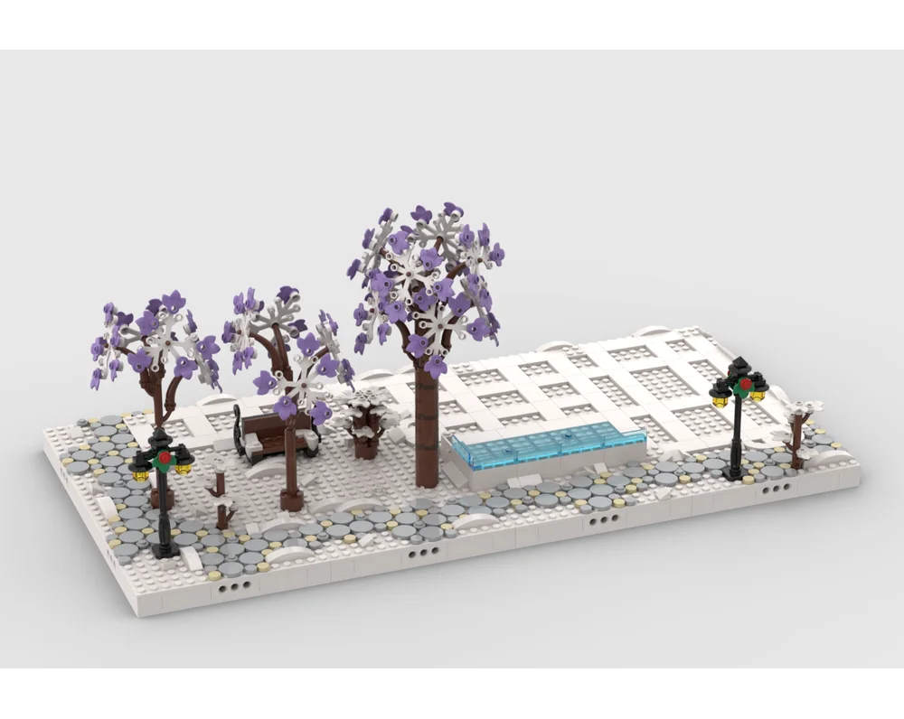 Winter Village Display Base for set 10325 10308 4056440573 10275 10267 Building Blocks DIY Creative Bricks Toy for Collector image 3