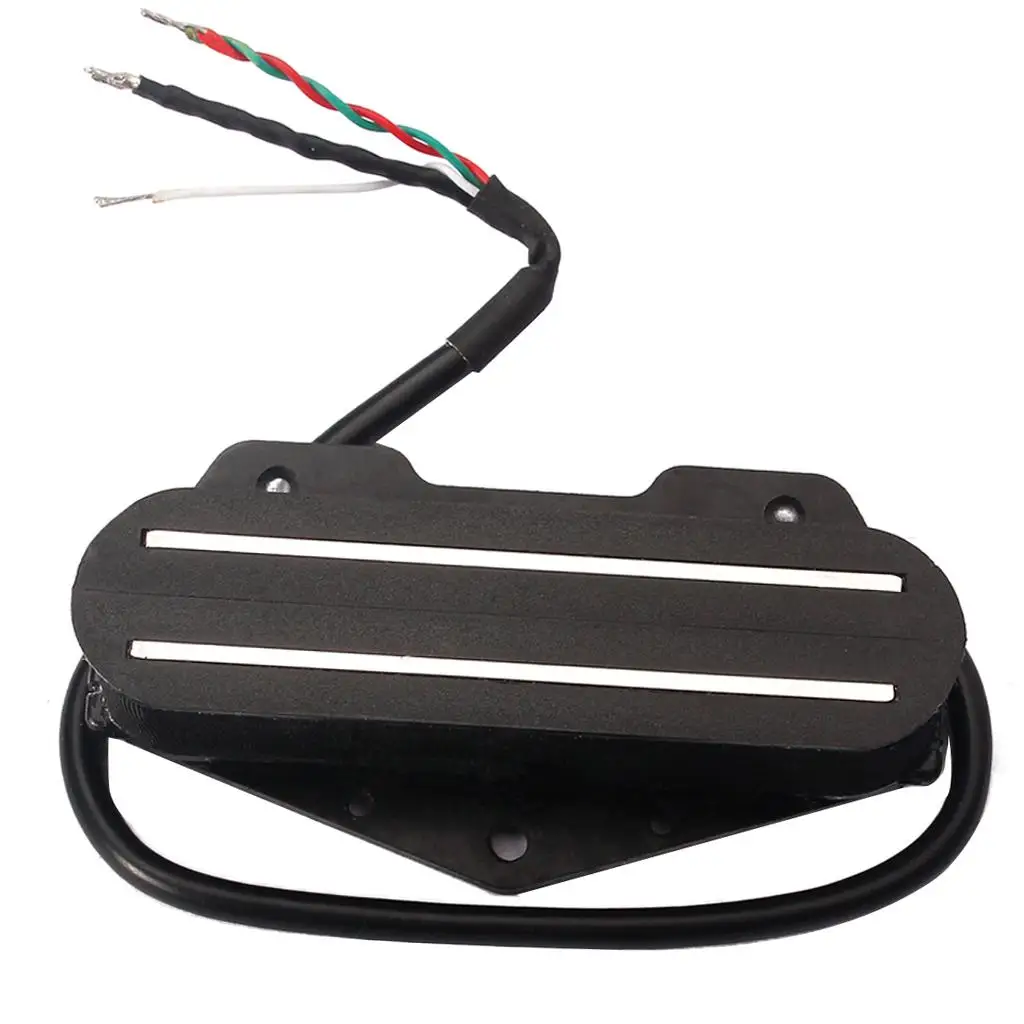 Dual Rail Shielded Humbucker Bridge Pickup Copper Wire Coil for Electric Guitar Music Learners view 4