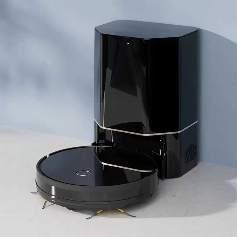 M8 Robot Vacuum Cleaner App Control 4000Pa Suction Filter Wet/Dry Function Self-Emptying Battery Powered for  Use