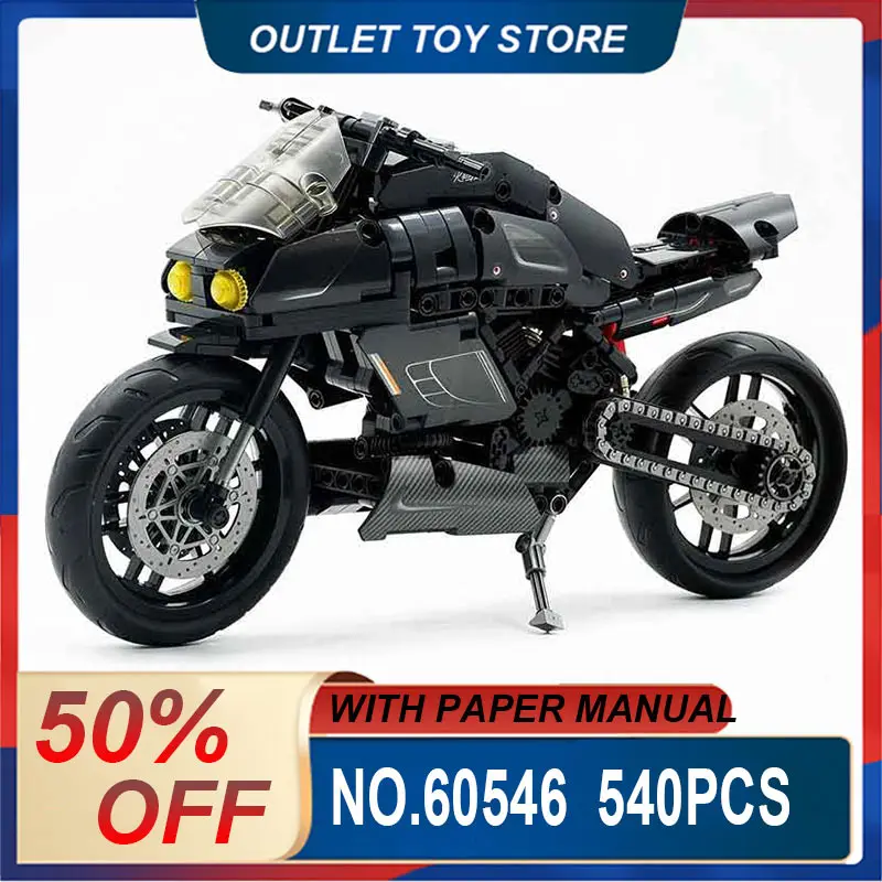 GULY 60546 Building Blocks Bricks Model Diy Motorcycle Puzzle Toy Christmas Gifts, Technical Kit MOC Crafted High-quality Decor
