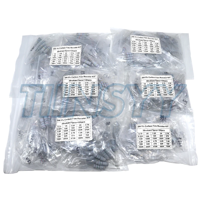 kit-de-resistores-de-filme-de-carbono-1w-2w-3w-5w-5--30-tipos-x-10-pecas-01-750-ohm-e-30-tipos-x-5-pecas-1k-820k