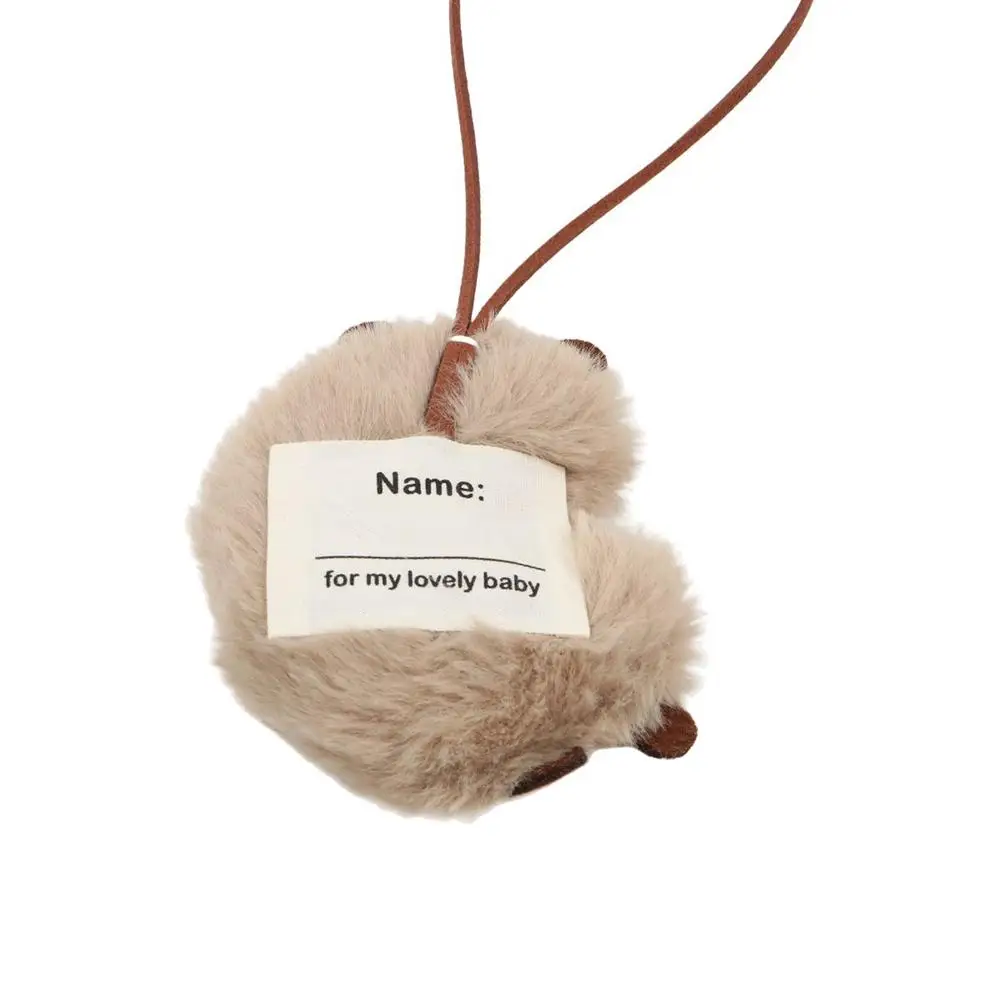 Fashion Cartoon Capybara Plush Keychain Plush Stuffed Toys Bag Name Tag Soft Guinea Pig Pendant Unisex