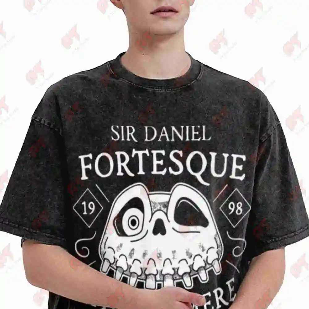 MediEvil Sir Daniel Fortesque Vintage Washed Tee Pure Cotton T-Shirt