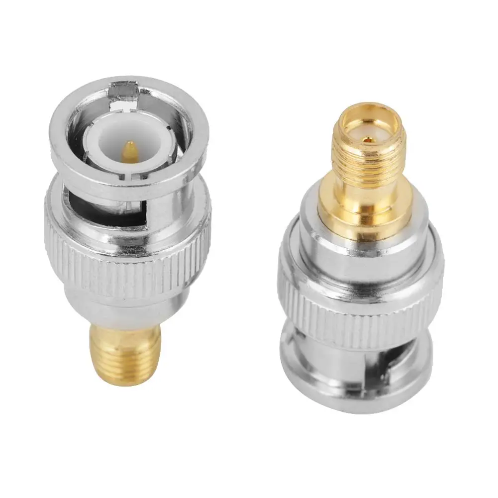 2pcs BNC Male to SMA Female RF Connector Coaxial Adapter for Multimeter leads