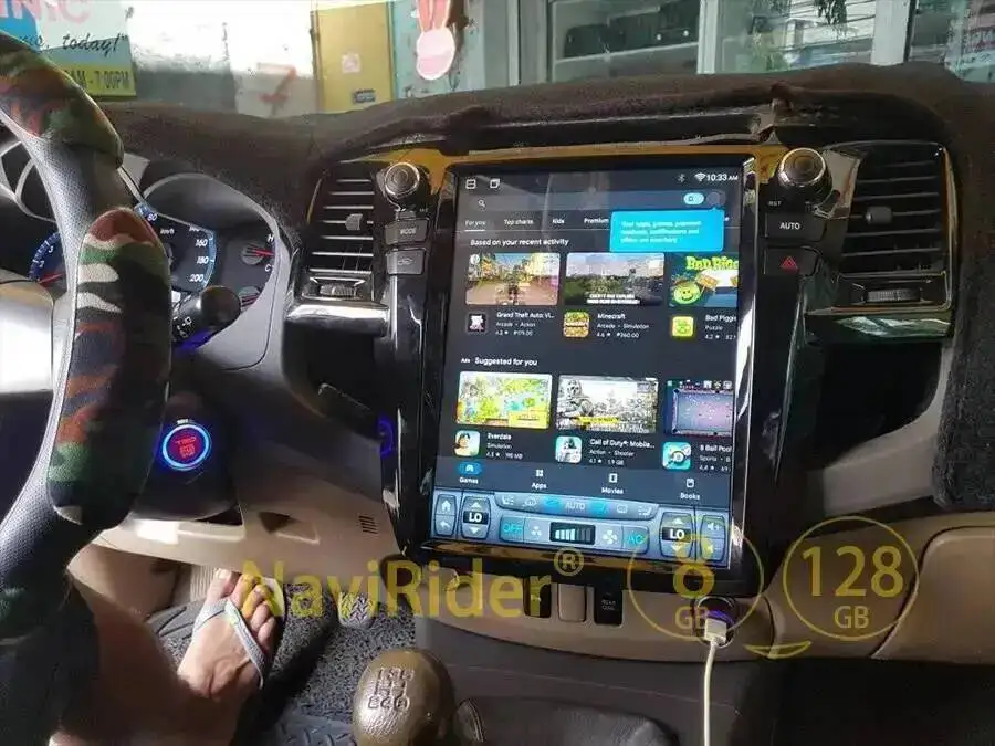 Vertikaler Bildschirm GPS CarPlay Audio Multimedia Video Player Navigation Autoradio für Toyota Fortuner Hilux Revo 2005-2014 Android – Detail 18