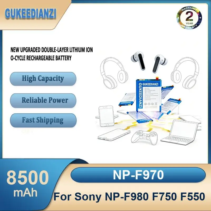 Battery For Sony NP-F980 F750 F550 FDR-X3000R ZV-1 RX100 M7 M6 AS300 HX400 HX60 WX350 AS300V HDR-AS300R FDR-X3000 DSC-W800