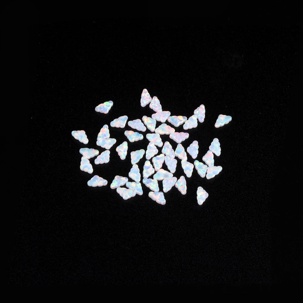 5pcs/Lot Lovely Tooth Gems Cloud 4mm Star Moon Series Design Safe Lead Free Opal Flat Stone For Tooth Stick Decor