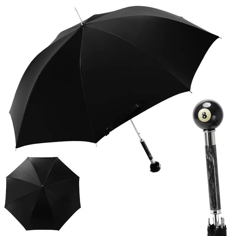 

Creative Long Handle Umbrella UV Protection Windproof Large Parasol Men's Retro Luxury Gentleman Business Umbrella Nice Gifts