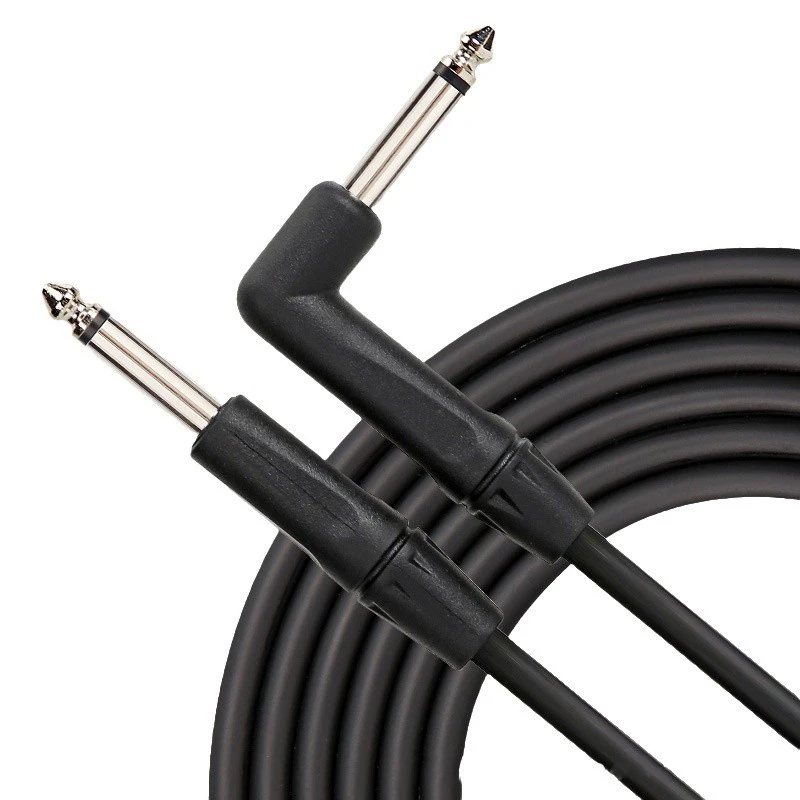 Guitar Connection Cable Straight Bend 6.35mm Audio Cable Electric Guitar Bass Sound Shielding Noise Reduction Cable