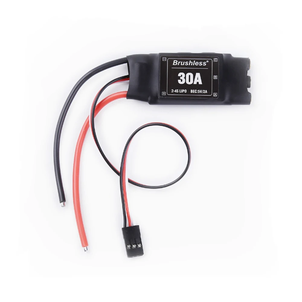 30A Brushless ESC for RC Airplane Multirotor Fixed Wing Electric Speed Controller with Optional Connectors