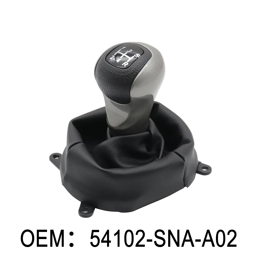 Top Tier Aftermarket Gear Shift Knob and Matching Boot Set Designed Specifically for the For Honda For Civic (2006 11)