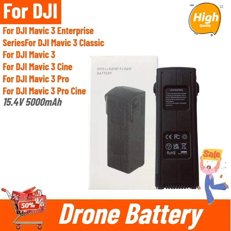 

15.4V 5000mAh Drone Battery for DJI Mavic 3 Series for Mavic 3 /3 Pro/3 Classic/3 Cine Intelligent Flight High Quality Brand New