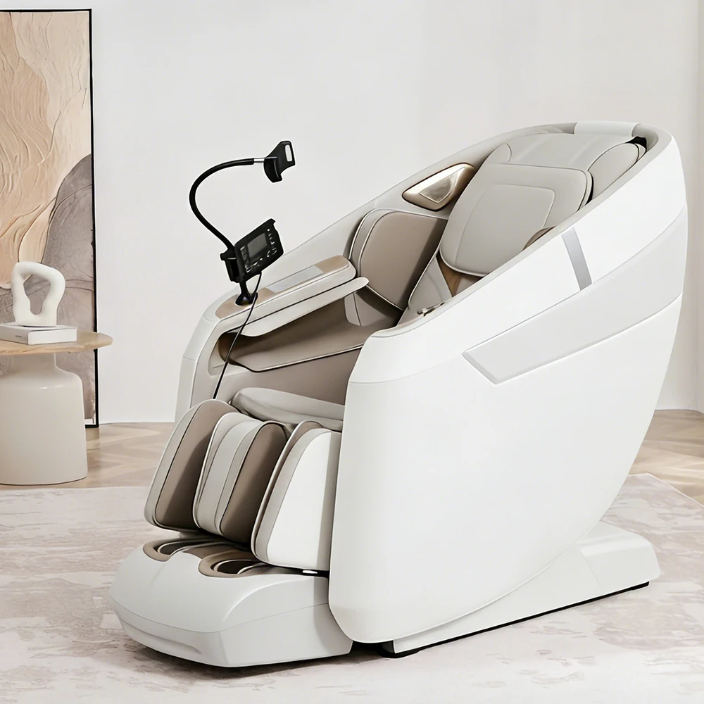 

Массажное кресло с функцией нулевой гравитации, 4D-массажем всего тела и воздушными подушками по всей поверхности, роскошное массажное кресло с подогревом