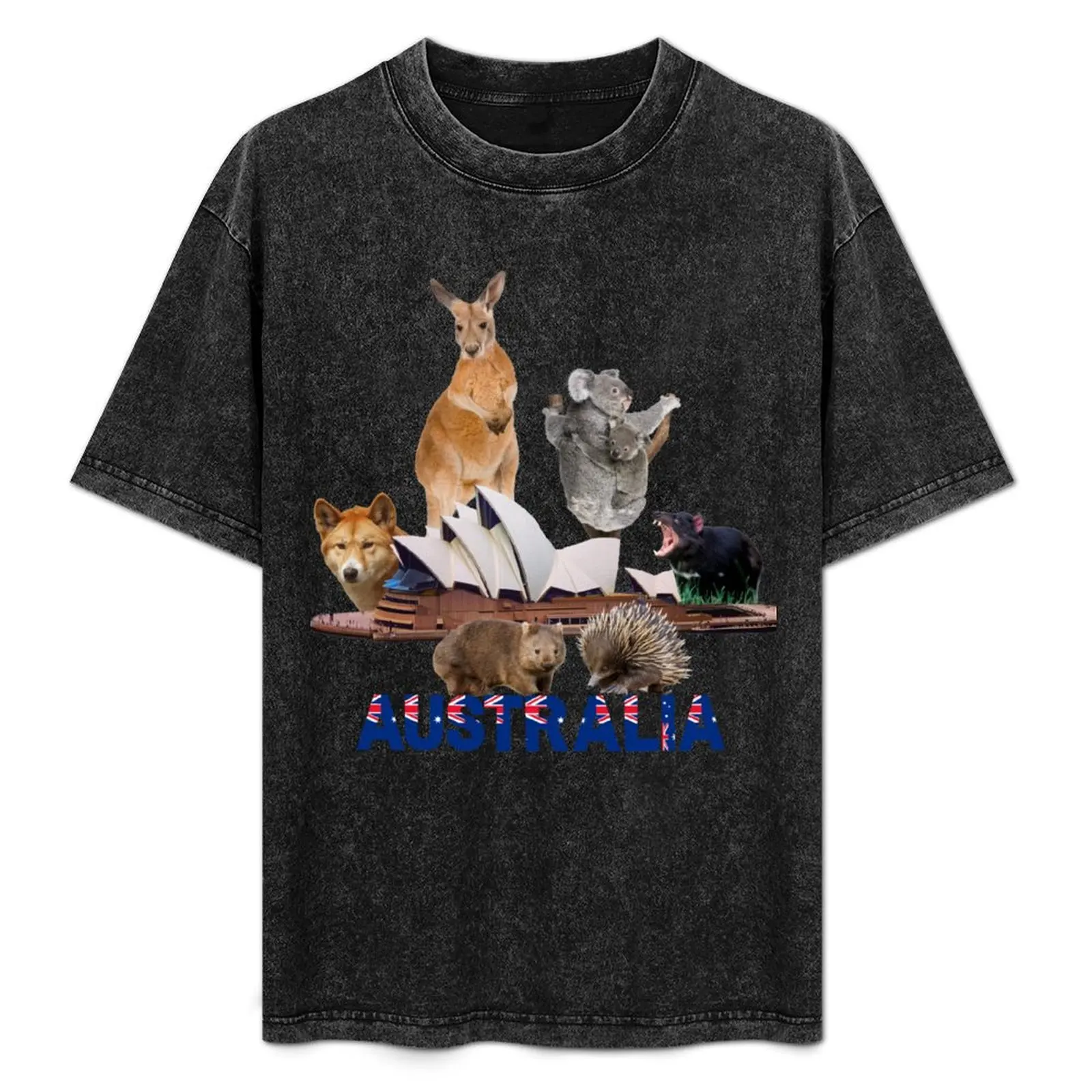 

Australian Native Animals, Australia Day T-Shirt Vintage Style Printed Top