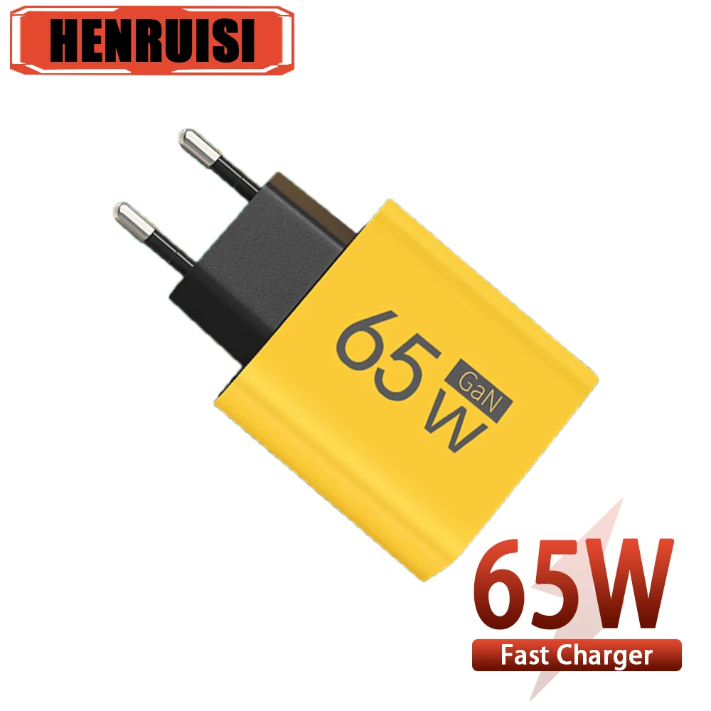 65W GaN Charger USB C Charger Type C Fast Charging for Samsung S22 iPhone 11 15 14 13 Pro Max Xiaomi 14 13 Wall Charger Adapter