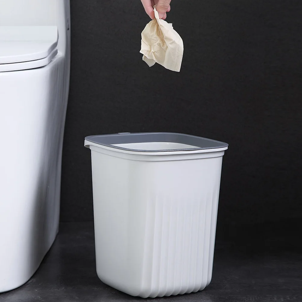 

3Pcs Small Trash Can Set PP Material Home Office Bedroom Bathroom Waste Bin Storage Basket Portable Design