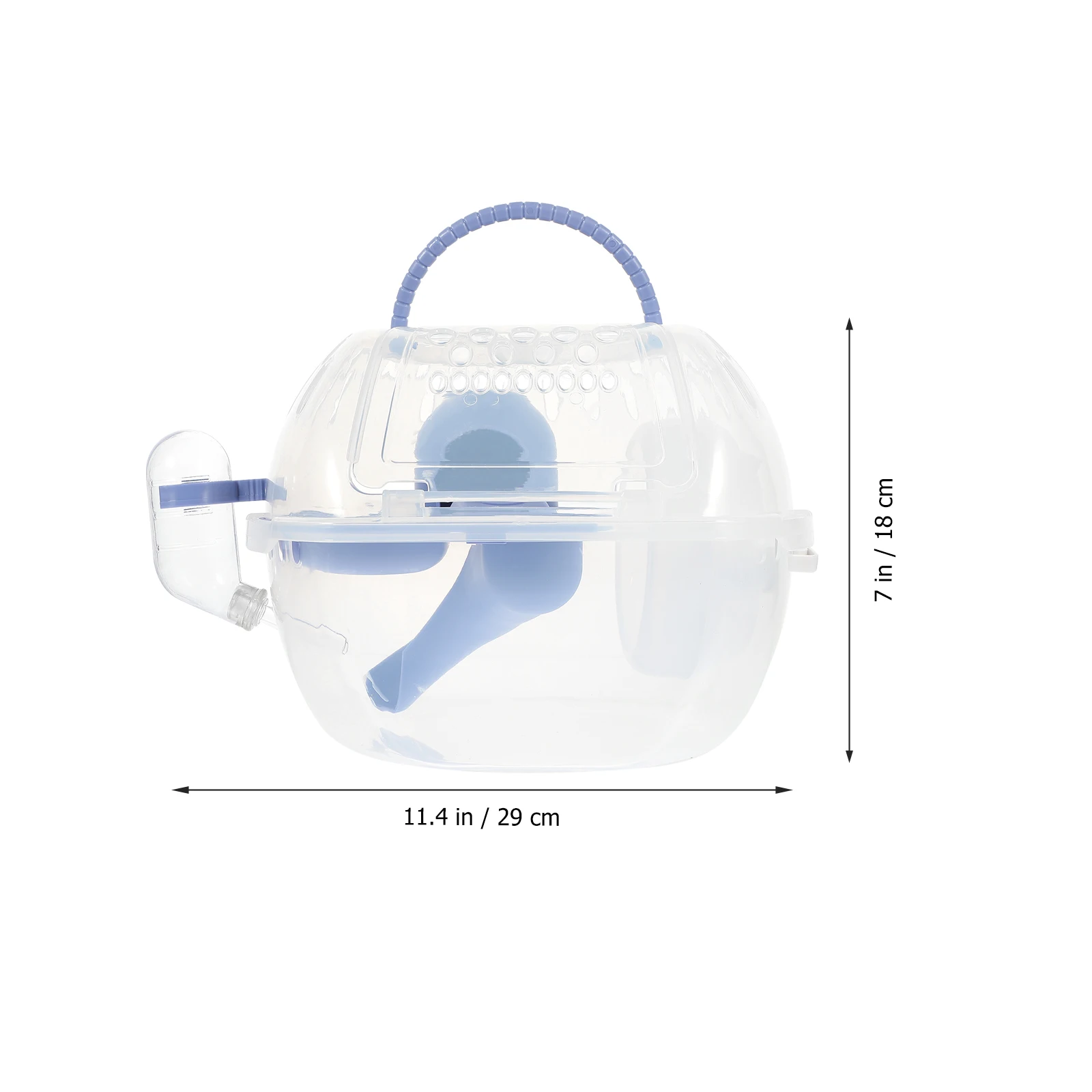 

Portable Hamster Carrier Cage Lightweight Compact Outdoor Travel Cage With Transparent Design Handle Hamster Travel Box For