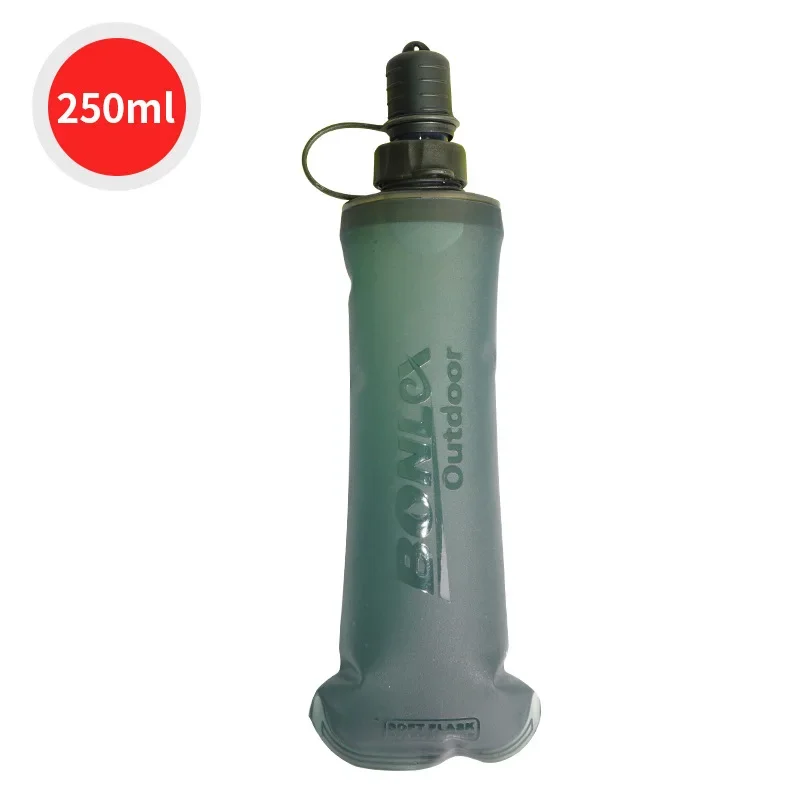 Folding Soft Flask Sport  Bottle  Bag Collapsible Drink Water Bottle  Running Camping Hiking