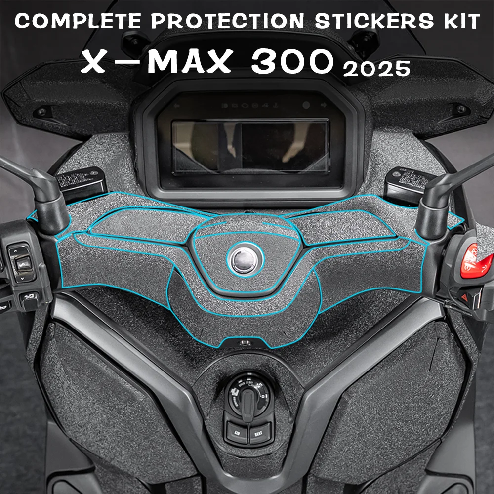 

Для YAMAHA XMAX 300 X-MAX 300 2025 мотоциклетные утолщенные матовые полные защитные наклейки комплект X MAX 300, универсальная защита