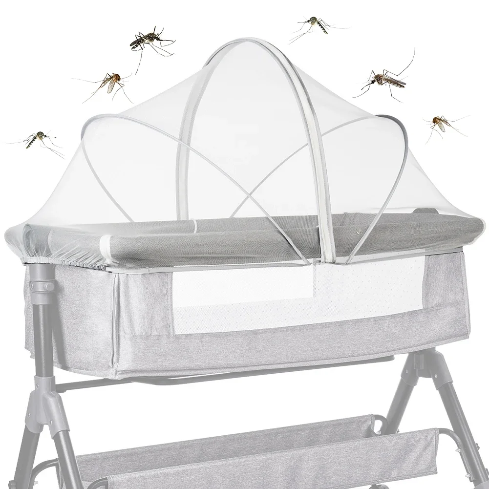 

Foldable Mosquito Net Breathable Folding Crib Cover Bassinet Mosquito Net Cover for Travel Crib/Playpen