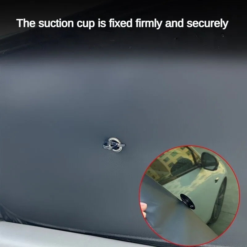 New Car Side Window Sunshade with Suction Cups for Tesla Model 3+ Highland 2024 Model Y Front Rear Windshield Privacy Sun Shade