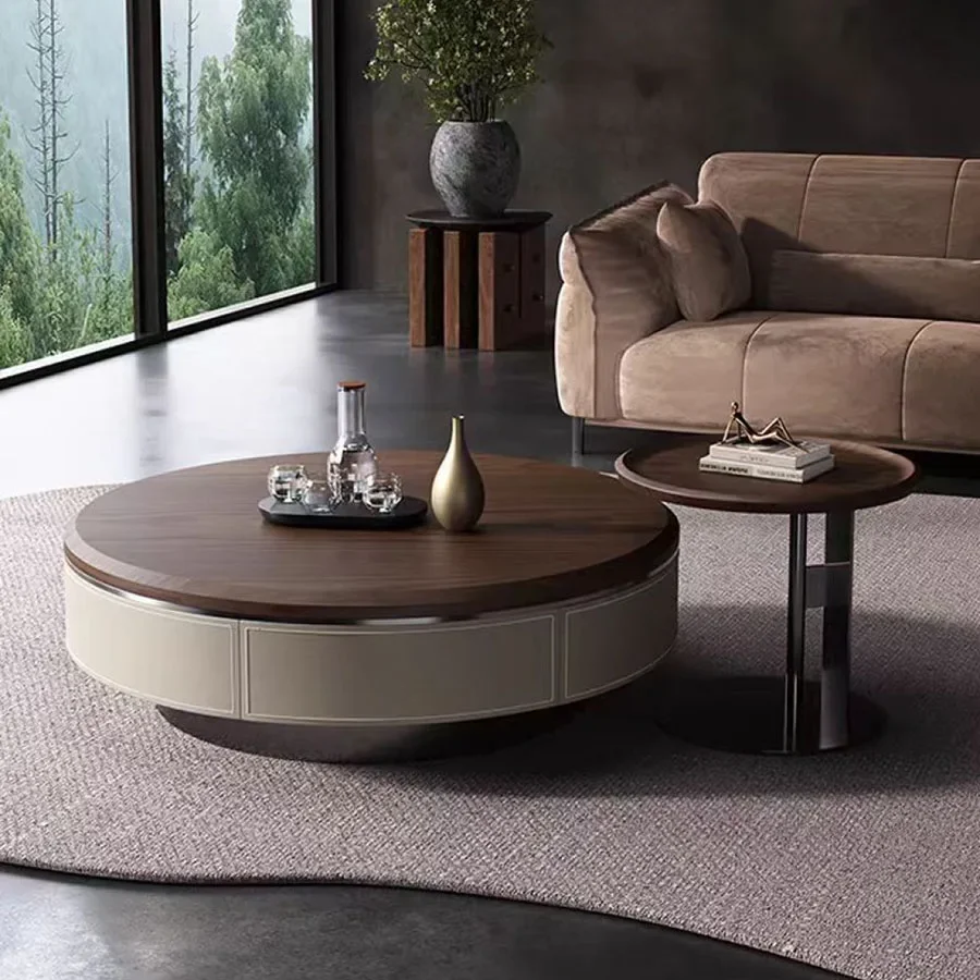 

Design Arrival Sintered Modern Coffee Table Set New Minimalist Style For Villa Living Room