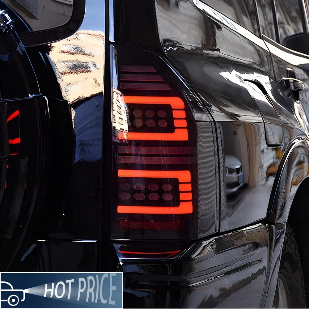 For Mitsubishi Pajero V73 2004-2014 Auto Rear Back Lamps Upgrade Dynamic Signal Light Accessories LED Car Taillights Assembly