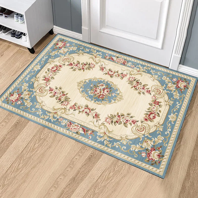 

VIKAMA European-style Crystal Velvet Carpet For Entrance, Bathroom And Toilet Door Absorbent Floor Mat For Home Decoration